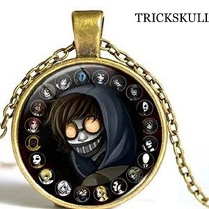 Creepypasta Ticci-Toby Pendant Necklace Copper Bronze All Character Pics NEW!